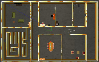 Experiment environment layout